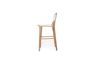 Zen Outdoor Bar Stool - White - Boho Bliss