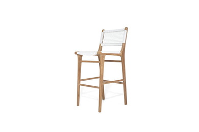 Zen Outdoor Bar Stool - White - Boho Bliss