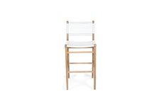 Load image into Gallery viewer, Zen Outdoor Bar Stool - White - Boho Bliss