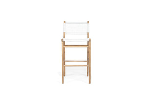 Zen Outdoor Bar Stool - White - Boho Bliss