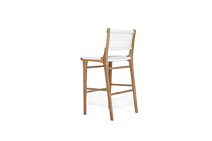 Zen Outdoor Bar Stool - White - Boho Bliss