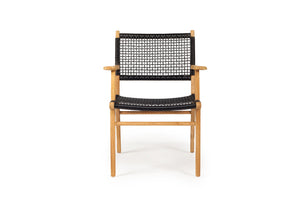 Zen Outdoor Dining Chair - Black - Boho Bliss