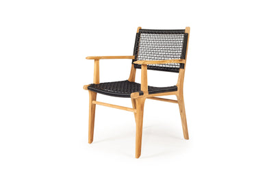Zen Outdoor Dining Chair - Black - Boho Bliss