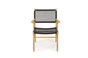 Zen Outdoor Dining Chair - Black - Boho Bliss
