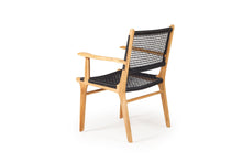 Load image into Gallery viewer, Zen Outdoor Dining Chair - Black - Boho Bliss