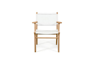 Zen Outdoor Dining Chair - White - Boho Bliss