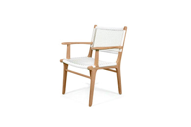 Zen Outdoor Dining Chair - White - Boho Bliss