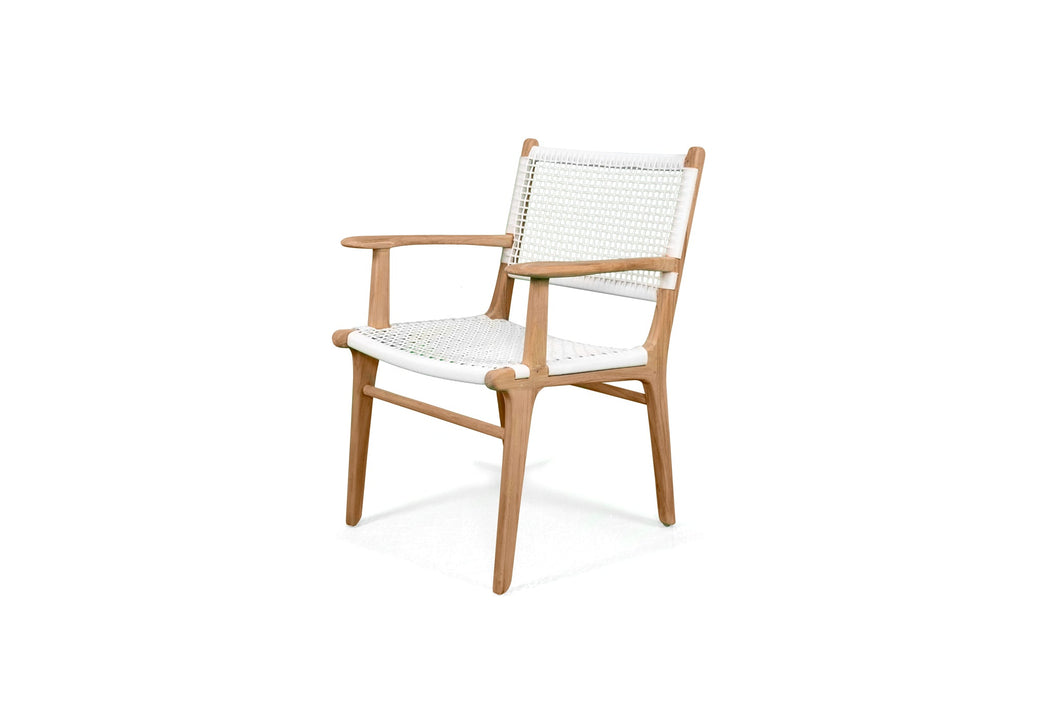 Zen Outdoor Dining Chair - White - Boho Bliss