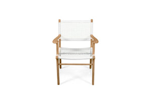 Zen Outdoor Dining Chair - White - Boho Bliss
