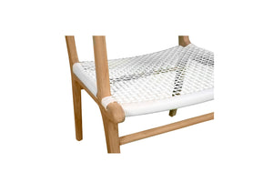 Zen Outdoor Dining Chair - White - Boho Bliss