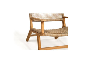Zen Outdoor Lazy Armchair - Washed Grey with Arms - Boho Bliss