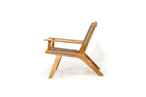 Zen Outdoor Lazy Armchair - Washed Grey with Arms - Boho Bliss