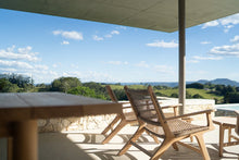 Load image into Gallery viewer, Zen Outdoor Lazy Armchair - Washed Grey with Arms - Boho Bliss