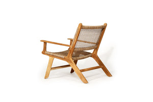 Zen Outdoor Lazy Armchair - Washed Grey with Arms - Boho Bliss