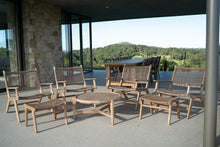 Load image into Gallery viewer, Zen Outdoor Lazy Armchair - Washed Grey with Arms - Boho Bliss