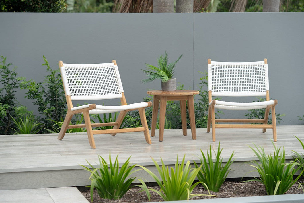Zen Outdoor Lazy Armchair - White - Boho Bliss