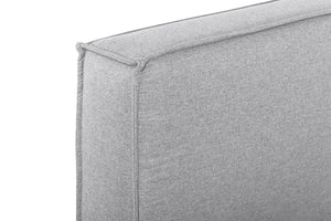 Zoe King Bed - Pearl Grey - Boho Bliss