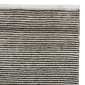 Bohemian Ribbed Rug 300x400 - Charcoal - Boho Bliss