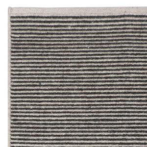 Bohemian Ribbed Rug 300x400 - Charcoal - Boho Bliss