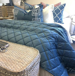 Allure Comforter - Ocean Blue - Boho Bliss