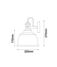 Load image into Gallery viewer, Alto Adjustable Bell Wall Lamp - Grey/Copper - Boho Bliss