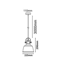 Load image into Gallery viewer, Alto Pendant Light - White/Copper - Boho Bliss