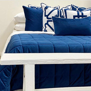 Aria Comforter - Navy Blue - Boho Bliss