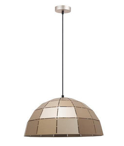 Armos Tiled Dome Pendant - Champagne Gold - Boho Bliss