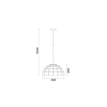 Load image into Gallery viewer, Armos Tiled Dome Pendant - Coffee - Boho Bliss