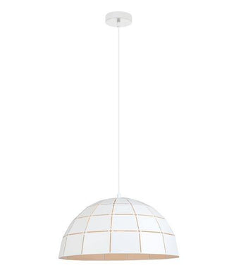 Armos Tiled Dome Pendant - Matt White - Boho Bliss