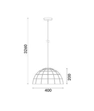 Load image into Gallery viewer, Armos Tiled Dome Pendant - Matt White - Boho Bliss