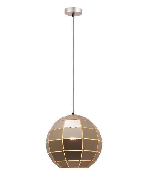 Armos Tiled Ellipse Pendant - Champagne Gold - Boho Bliss