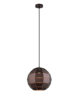 Armos Tiled Ellipse Pendant - Coffee - Boho Bliss