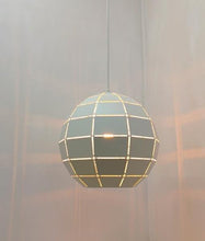 Load image into Gallery viewer, Armos Tiled Ellipse Pendant - Matt White - Boho Bliss
