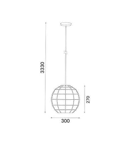 Armos Tiled Ellipse Pendant - Matt White - Boho Bliss