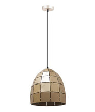 Load image into Gallery viewer, Armos Tiled Wine Glass Pendant - Champagne Gold - Boho Bliss