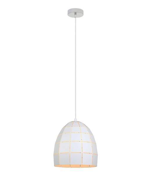 Armos Tiled Wine Glass Pendant - Matt White - Boho Bliss