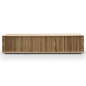 Asher Entertainment Unit 2m - Natural Ash Veneer - Boho Bliss