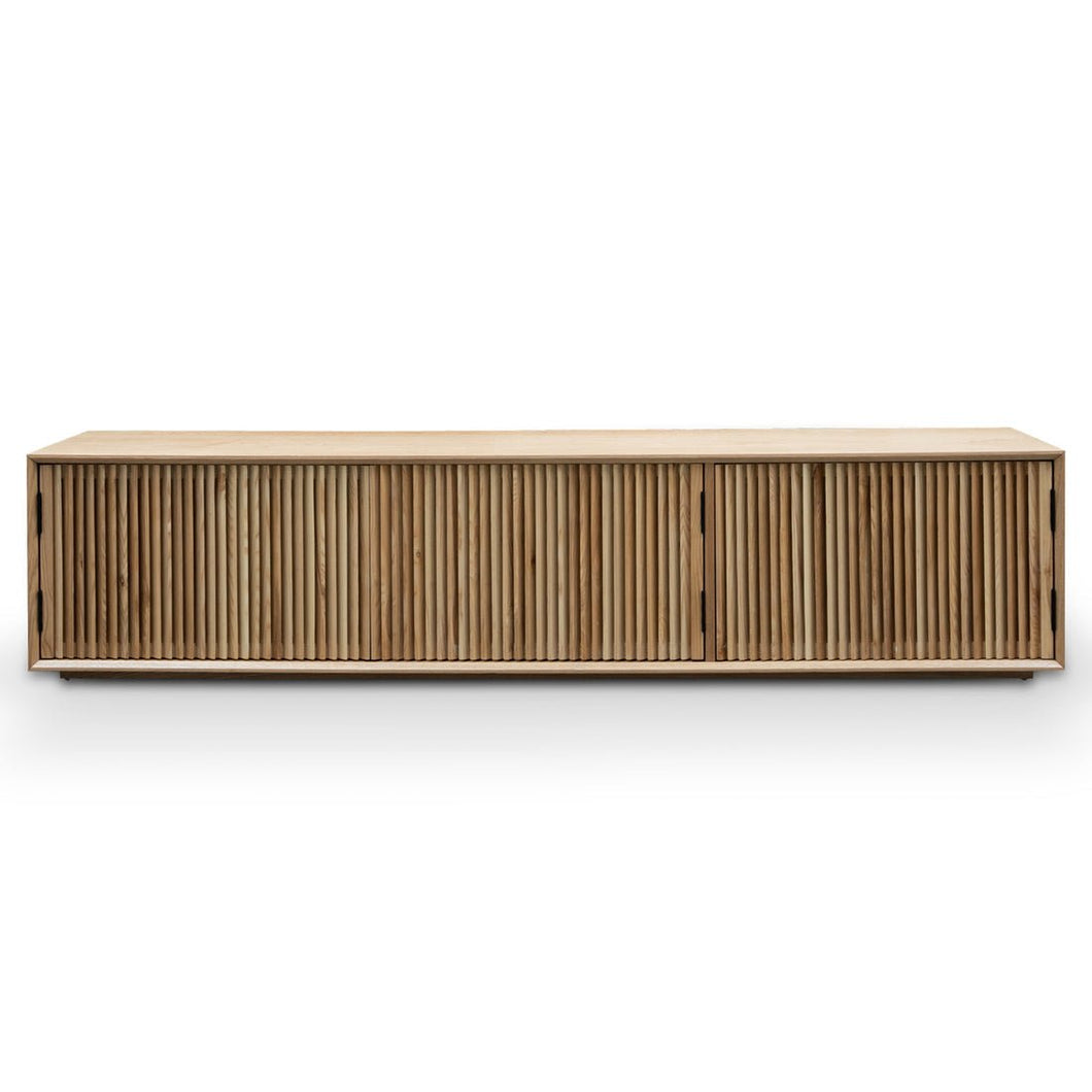 Asher Entertainment Unit 2m - Natural Ash Veneer - Boho Bliss