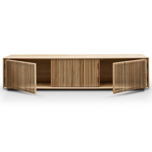 Asher Entertainment Unit 2m - Natural Ash Veneer - Boho Bliss
