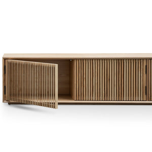 Asher Entertainment Unit 2m - Natural Ash Veneer - Boho Bliss