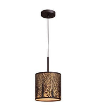 Load image into Gallery viewer, Autra Pendant - Aged Bronze with Amber Lining - Boho Bliss