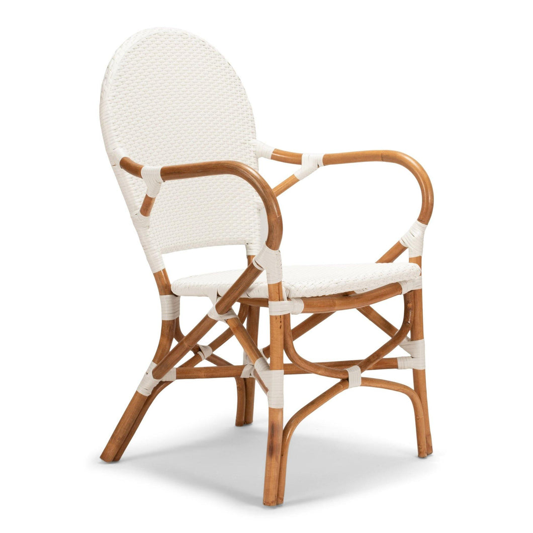Bistro Chair - All White Weaving - Boho Bliss