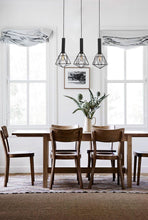 Load image into Gallery viewer, Beckband Pendant Lights with Diamond Shapes &amp; Bar Base - Black - Boho Bliss