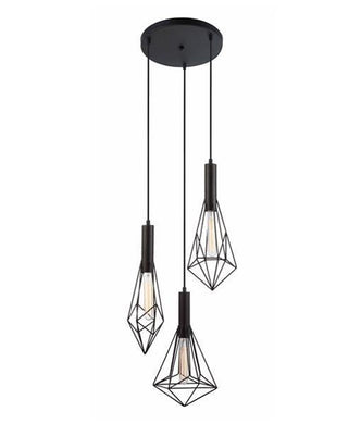 Beckband Pendant Lights with Varied Shapes & Round Base - Black - Boho Bliss