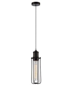 Beckband Tubular Pendant Light - Black - Boho Bliss