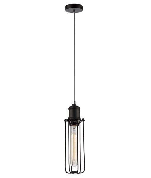 Beckband Tubular Pendant Light - Black - Boho Bliss