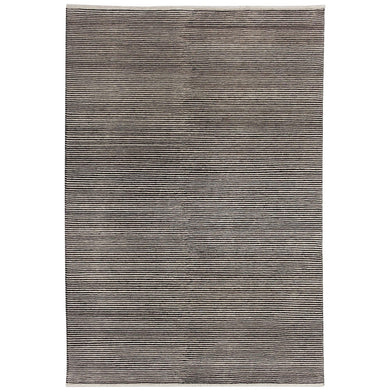 Bohemian Ribbed Rug 160x230 - Charcoal - Boho Bliss