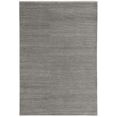 Bohemian Ribbed Rug 350x450 - Steel - Boho Bliss