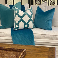 Load image into Gallery viewer, Brighton Cushion Cover - Turquoise - Boho Bliss